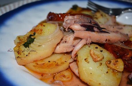 Asado de jibia al horno