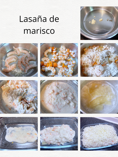 Lasaña de marisco