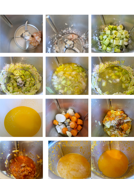 Bisqué de gambones Bisqué de gambones