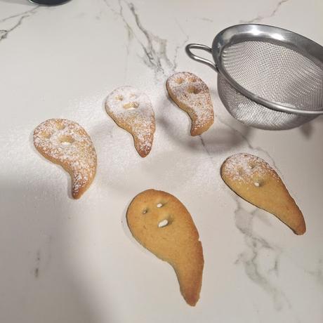 Galletas fantasmas de hallowen