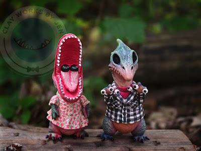 Las terroríficas esculturas dinosaurianas de Jennifer Sloan Las terroríficas esculturas dinosaurianas de Jennifer Sloan