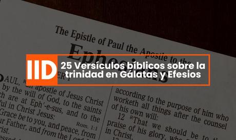 Versículos bíblicos sobre la trinidad