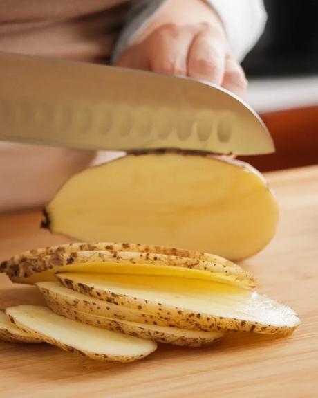 cortar papas finas