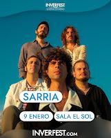 Concierto de Sarria en Sala el Sol dentro del Inverfest