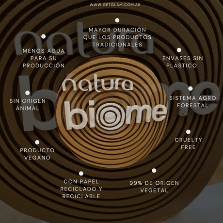 Natura Biome Brasil siberica accesorio bioresina shampoo en barra acondicionador jabón cuerpo exfoliante vegano cómo se usa precio locales