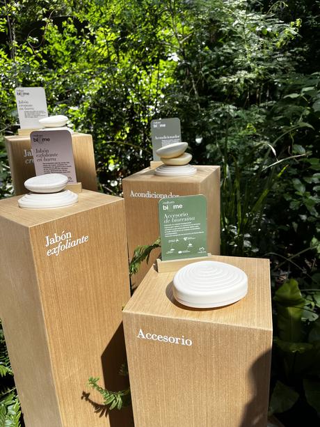 Natura Biome Brasil siberica accesorio bioresina shampoo en barra acondicionador jabón cuerpo exfoliante vegano cómo se usa precio locales