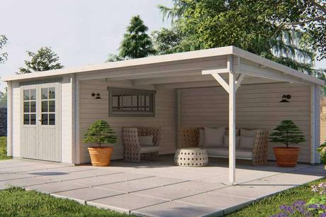 Casas de madera modernas con techos planos en HobyCasa
