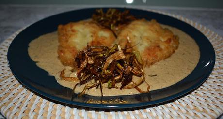 Brótola con crema de mejillones
