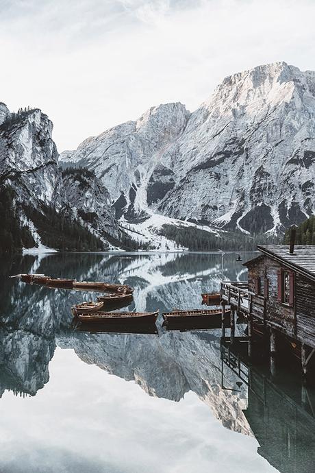 Lago en los Dolomitas