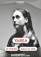 Concierto de Yarea en Sala el Sol dentro del Inverfest