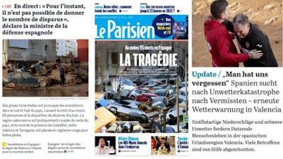 La prensa internacional sentenció a Mazón. La prensa internacional sentenció a Mazón.