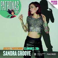 Concierto de Sandra Groove en Clamores dentro del ciclo Patronas de La noche en vivo