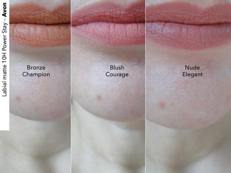 labial matte Avon power stay labial preciso tonos swatches crimson legacy main character mauve garnet glory bronze champion blush courage nude elegant