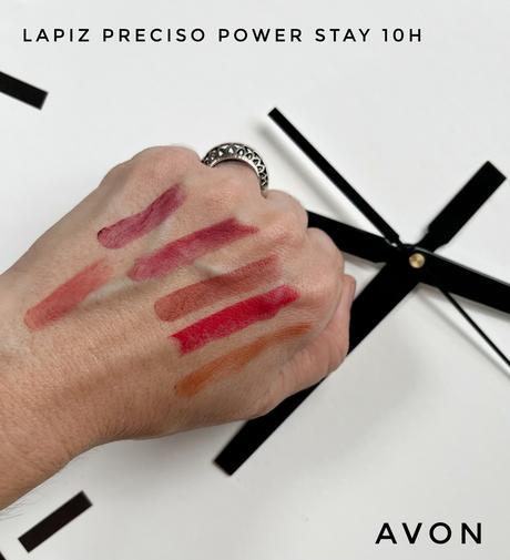 Lápiz preciso power stay 10H Avon tonos colores como quedan