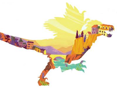 Los dinopaisajes de Clemence Dupont