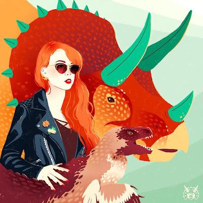 Los dinopaisajes de Clemence Dupont