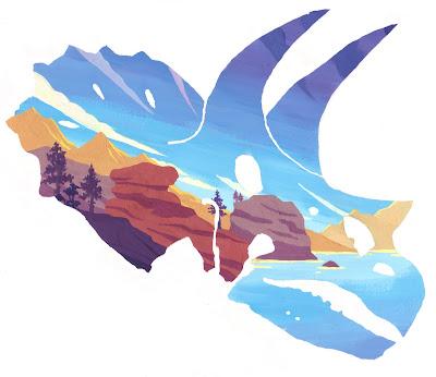 Los dinopaisajes de Clemence Dupont