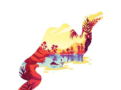 Los dinopaisajes de Clemence Dupont