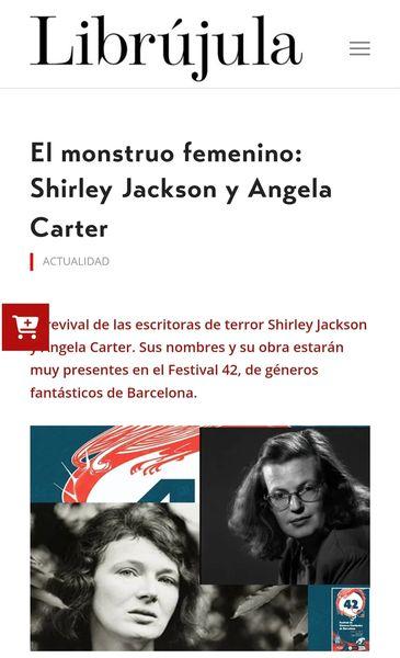 'El monstruo femenino: Shirley Jackson y Angela Carter' en la revista literaria Librújula.