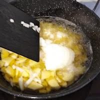 TORTILLA DE PATATAS Y BERENJENA