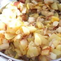 TORTILLA DE PATATAS Y BERENJENA