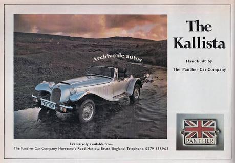 Panther Kallista fabricado desde el año 1982 en Gran Bretaña