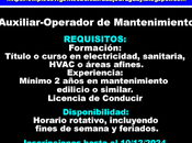 Auxiliar-Operador Mantenimiento