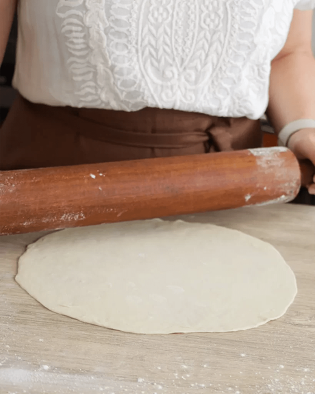 estirar masa para wraps