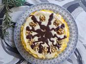 Tarta calabaza, queso nueces