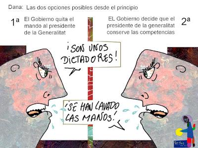 Las cinco horas en blanco de Mazón, lapso en que la DANA descargó en Valencia.