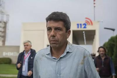 Las cinco horas en blanco de Mazón, lapso en que la DANA descargó en Valencia.