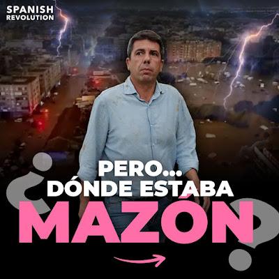 Las cinco horas en blanco de Mazón, lapso en que la DANA descargó en Valencia.