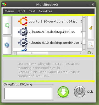 LiveUsb multiarranque con todos los sabores Ubuntu