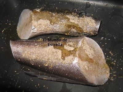 Colas de merluza con especias ariosto