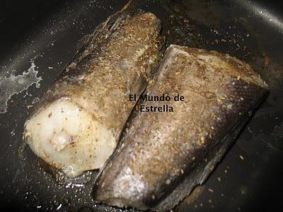 Colas de merluza con especias ariosto