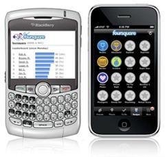 foursquare-blackberry-iphone