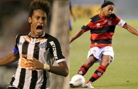 Noche de contrastes para Neymar y Ronaldinho