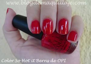 Selección de esmaltes de uñas rojos