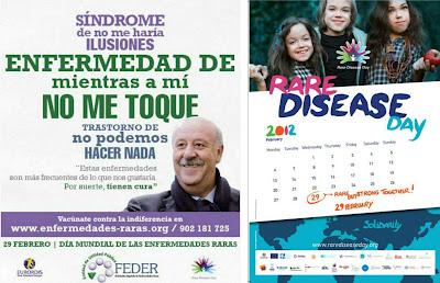 29 de febrero: DIA INTERNACIONAL DE LAS ENFERMEDADES RARAS.