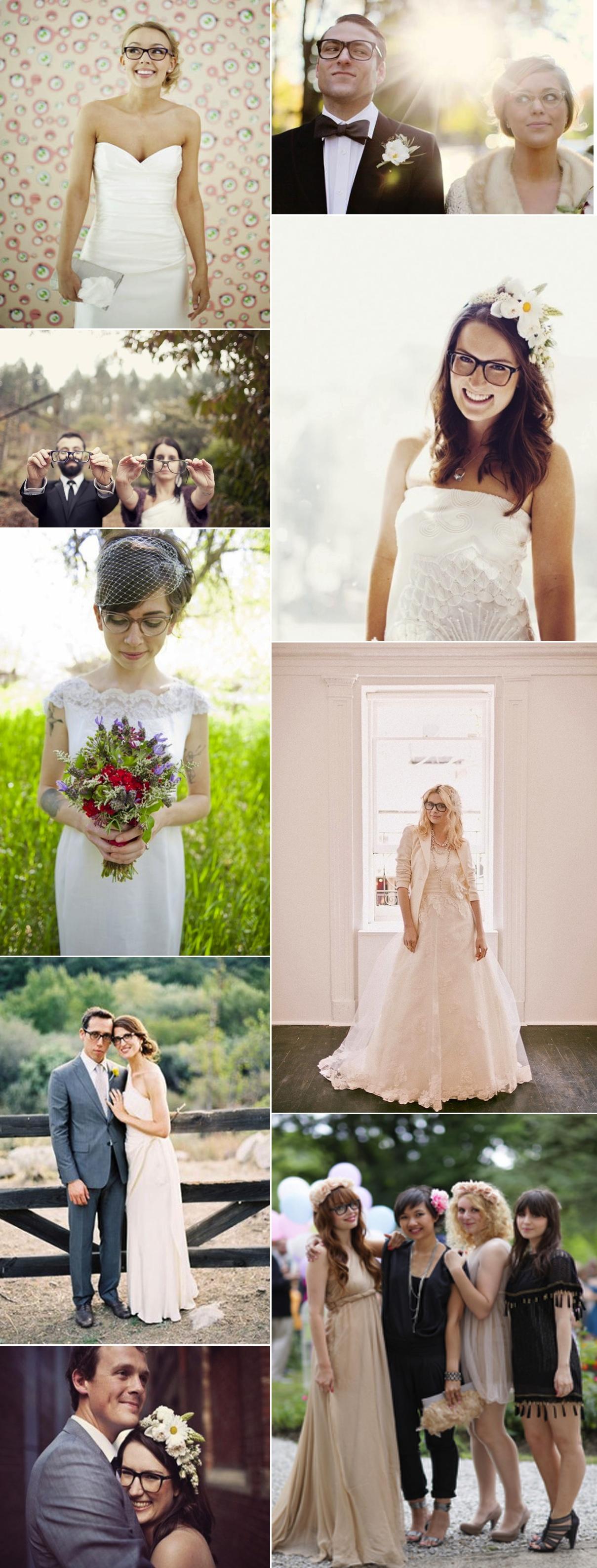 Novias con gafas/Bride wearing glasses