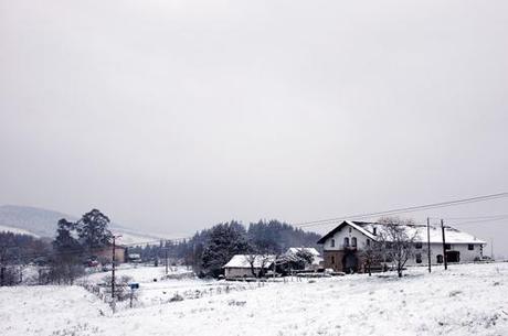 Abadiño con nieve en imágenes