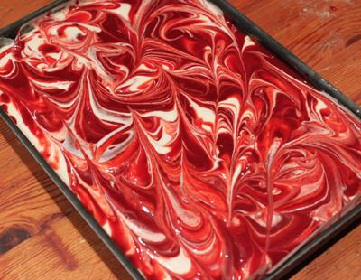 Receta: barras red velvet