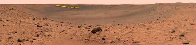 Base espacial Spirit desde el espacio