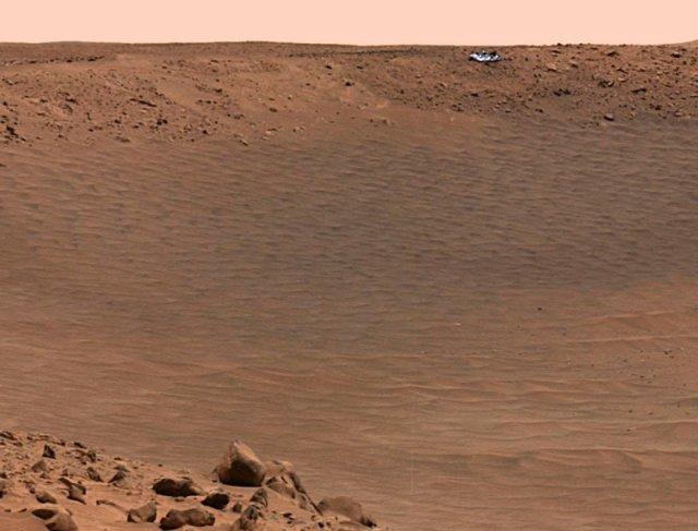 Base espacial Spirit desde el espacio