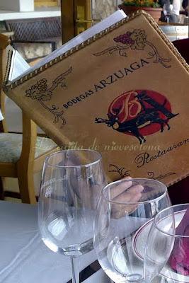 Bodega restaurante Arzuaga... y cecina.