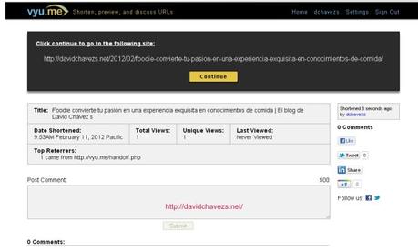 Como acortar una dirección web y compartirla en las redes sociales
