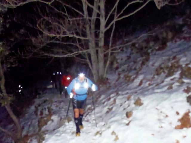 Snow Trail Running...!! Trail sobre nieve... Travesía Viladrau - La Garriga 31 km  de puro Trail...