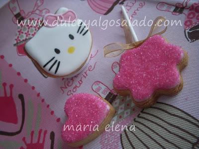 Galletas decoradas...de color de rosa!!