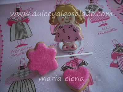 Galletas decoradas...de color de rosa!!