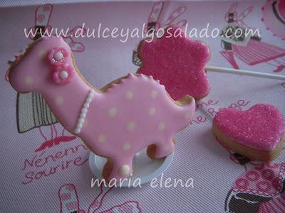 Galletas decoradas...de color de rosa!!